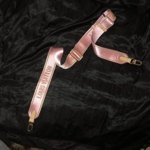 LV Purse Strap Pink & Gold
